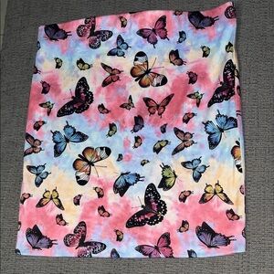 Better Be Multicolor Butterfly Pencil Skirt